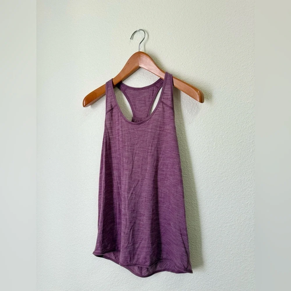 Lululemon Purple Essential Sport Workout Athletic Tank Top Women’s Size 8